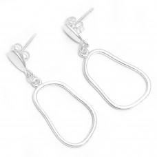 Silver minimalist earring boho earring jewelry online